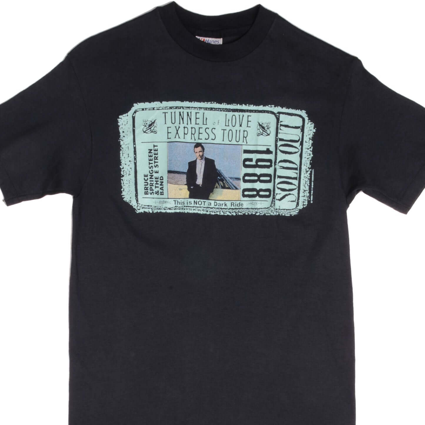 Vintage Bruce Springsteen Express Tour 1988 T-Shirt - Small Size, Made in USA - Perfect for Concerts, Music Festivals & Retro Fashion