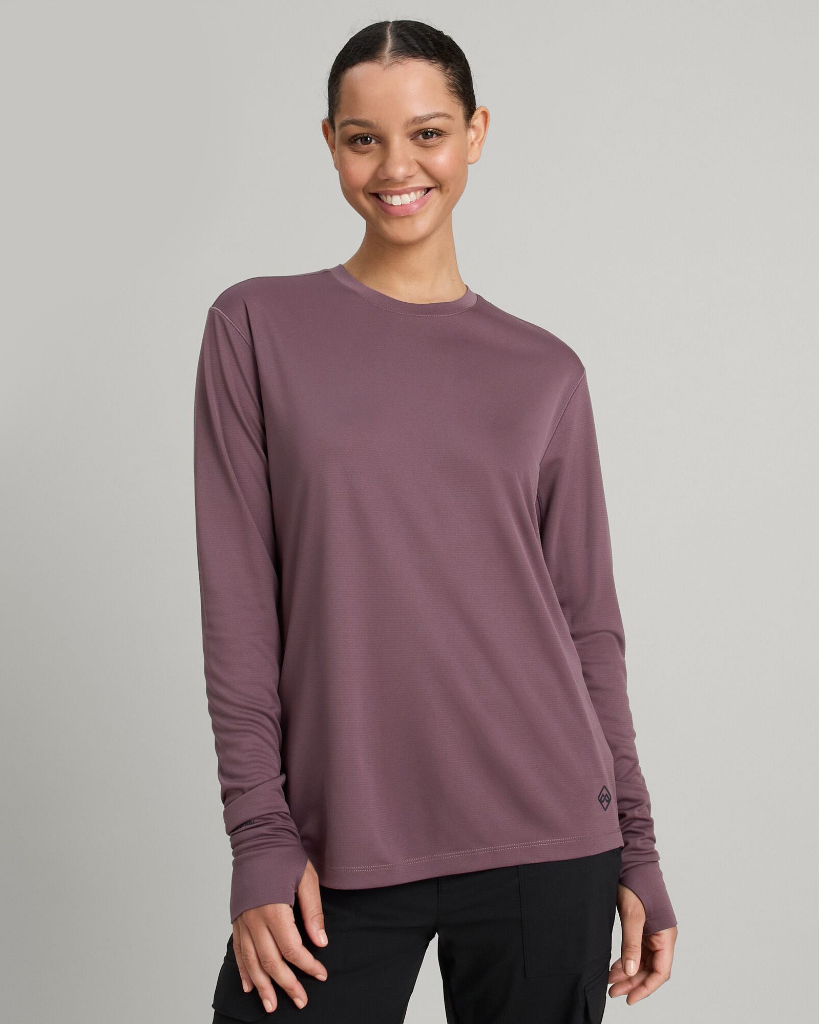 Women's SUN Stopper UPF 50+ Long Sleeve UV Protection Shirt - Storm Cloud Color - Perfect for Hiking, Beach & Outdoor Activities