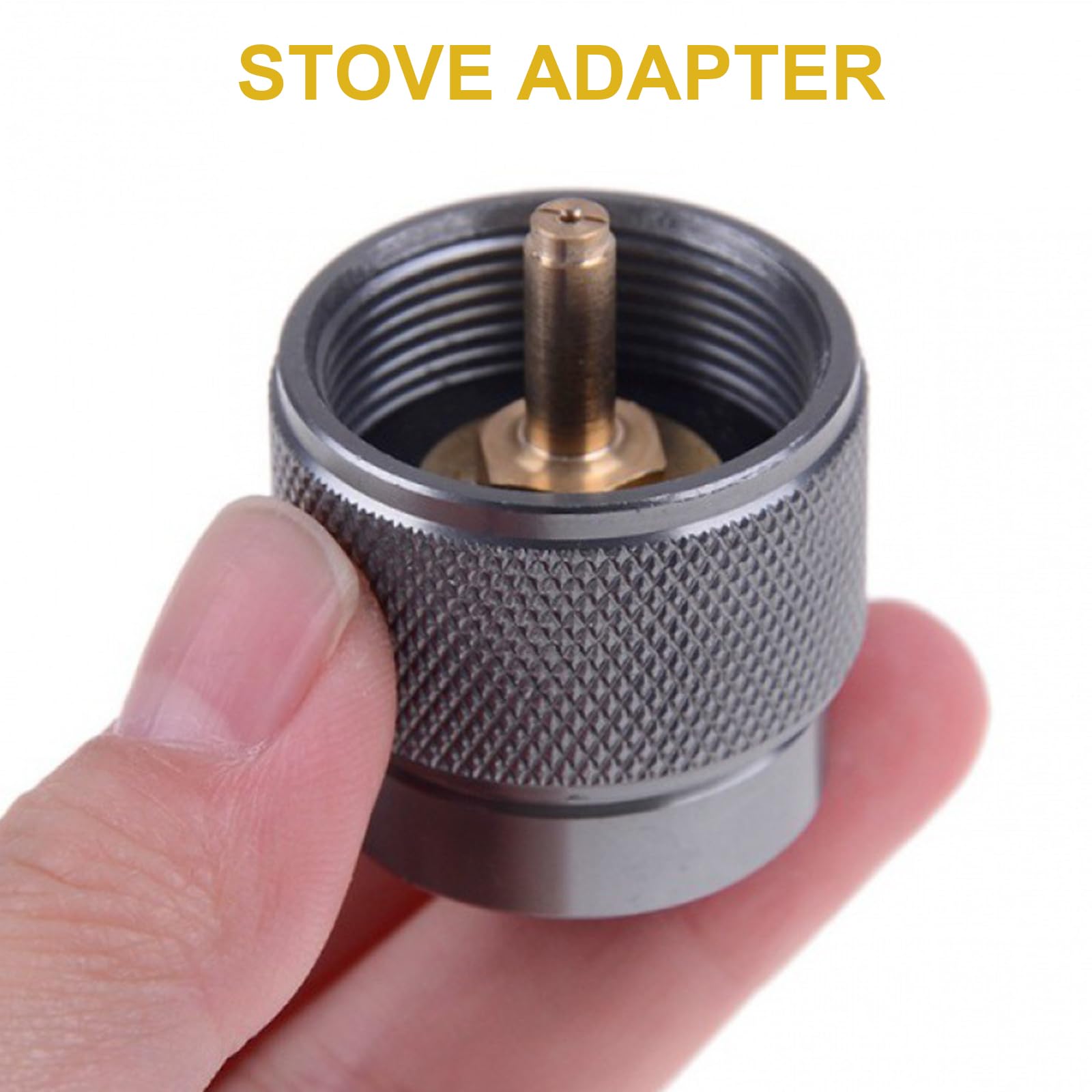 Portable Aluminum Alloy Quick Connect Adapter - Small Conversion Tool for Outdoor Activities, Camping, Hiking & RV Use