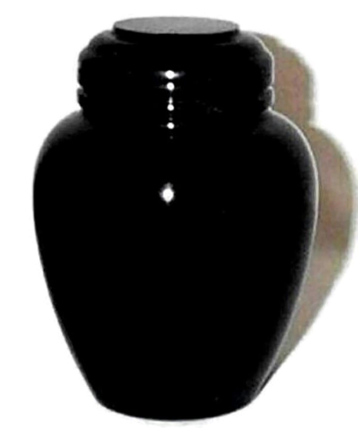 Premium Black Marble Pet Urn for Cats, Dogs & Small Pets - Elegant Stone Cremation Urn Holds Up to 20lbs - Perfect for Memorials, Home Decor & Pet Ashes Keepsake