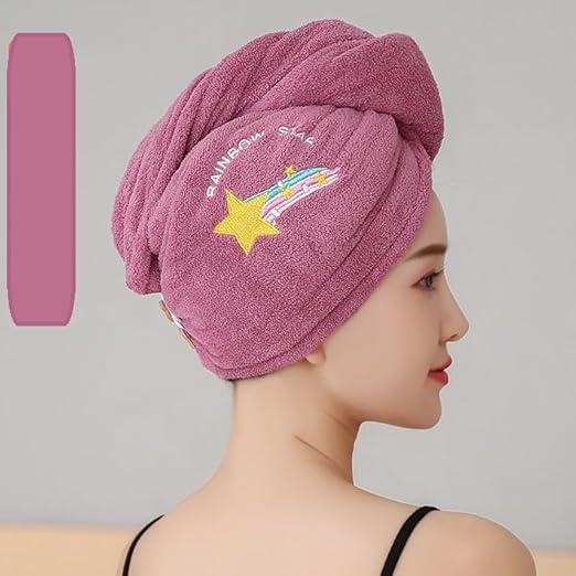 **LX PRODUCTS Microfiber Hair Wrap Turban - Ultra Absorbent Quick-Drying Towel for Wet Hair, Salon & Home Use (Pack of 3) - Perfect for Shower, Swimming & Post-Workout Hair Care**