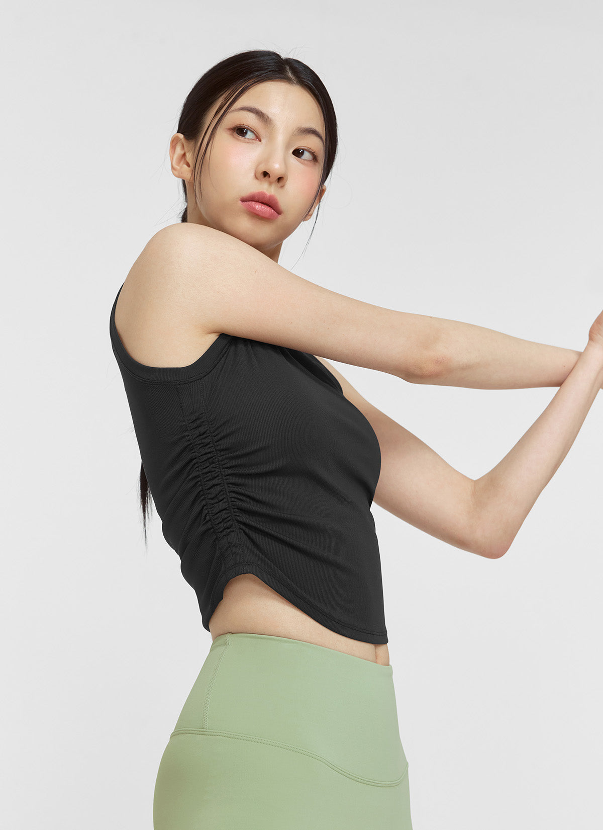 Relax Shirring Sleeveless Top - Comfortable Stretch Summer Blouse for Women | Perfect for Casual Outings, Beach Vacations & Everyday Wear