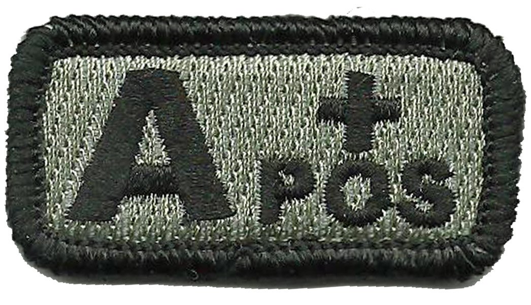 Tactical Blood Type Patch A+ 1x2