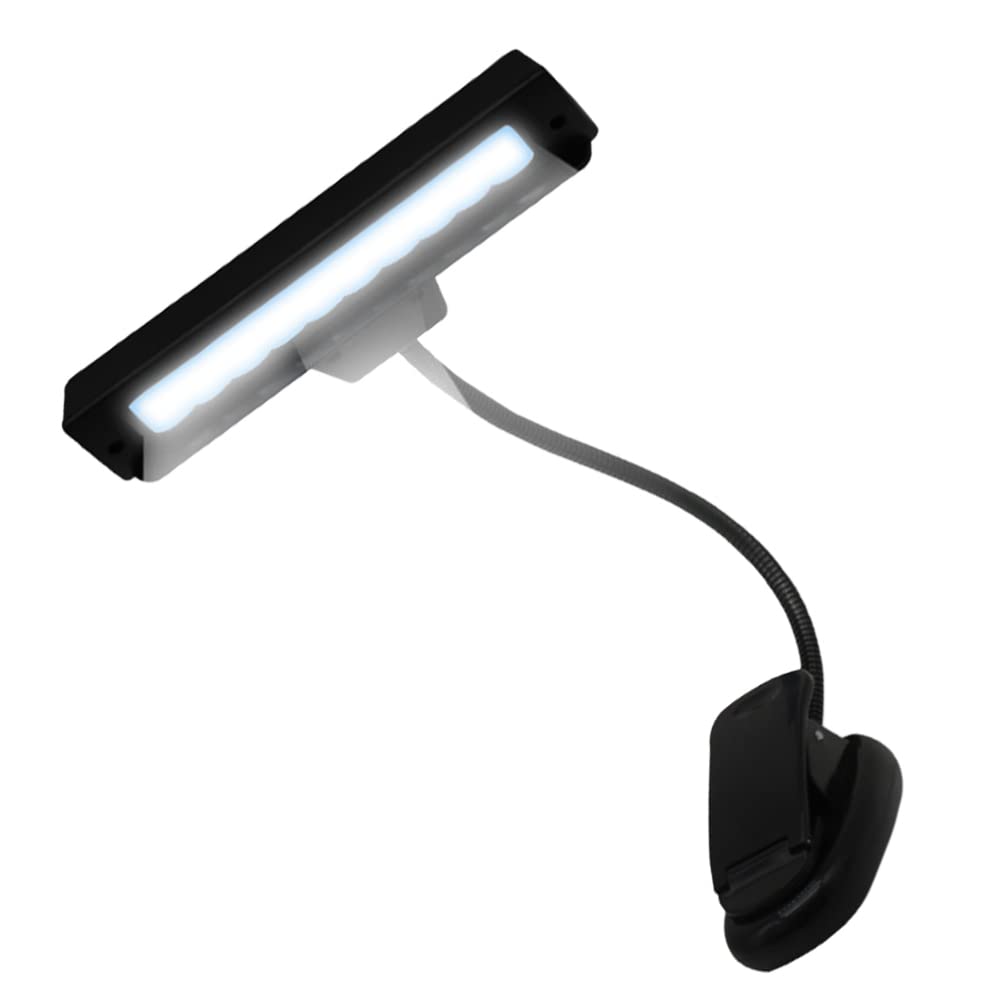 Balacoo Adjustable Gooseneck LED Desk Lamp with Clip - USB Powered Music Stand Light for Reading, Studying & Eye Protection - Perfect for Piano, Violin Practice & Office Workspace