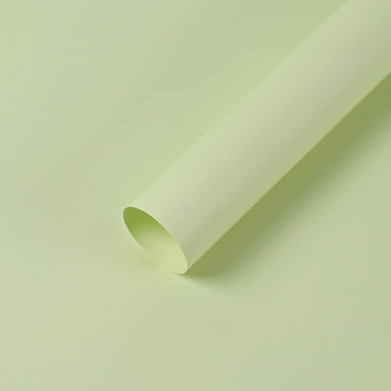 Premium Korean Style Waterproof Flower Wrapping Paper - 20 Sheets (58x58cm/22.8x22.8in) for Bouquets, DIY Crafts & Gift Wrapping - Avocado Green - Perfect for Weddings, Birthdays & Floral Arrangements