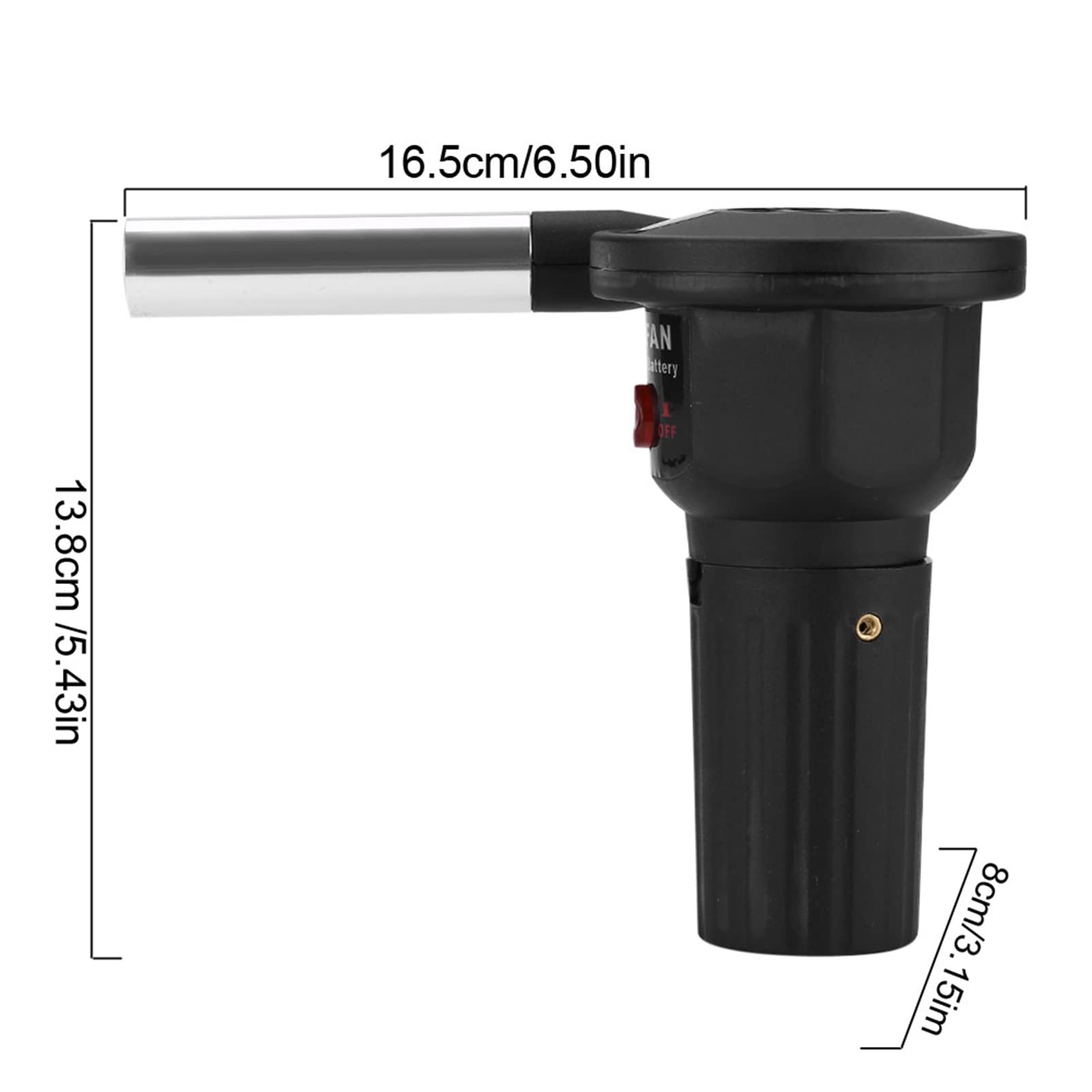 Portable Battery Powered BBQ Fan - Electric Grill Blower & Fire Starter for Charcoal Grills, Outdoor Camping, Picnics & Backyard Barbecues | Perfect for Faster Ignition & Even Heat Distribution
