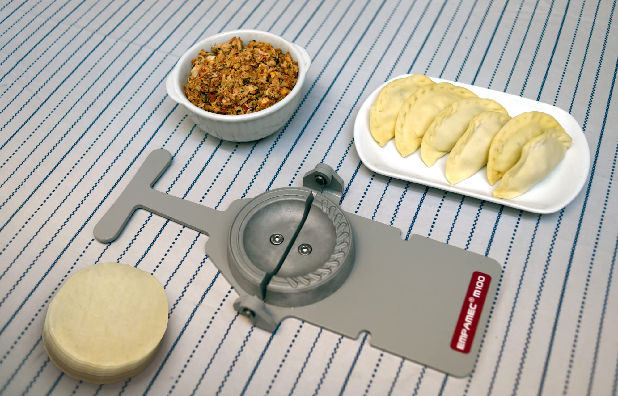 Empanada Maker - 4.7 Inch (12 cm) Dough Size Diameter - Perfect for Homemade Empanadas, Snacks & Party Appetizers