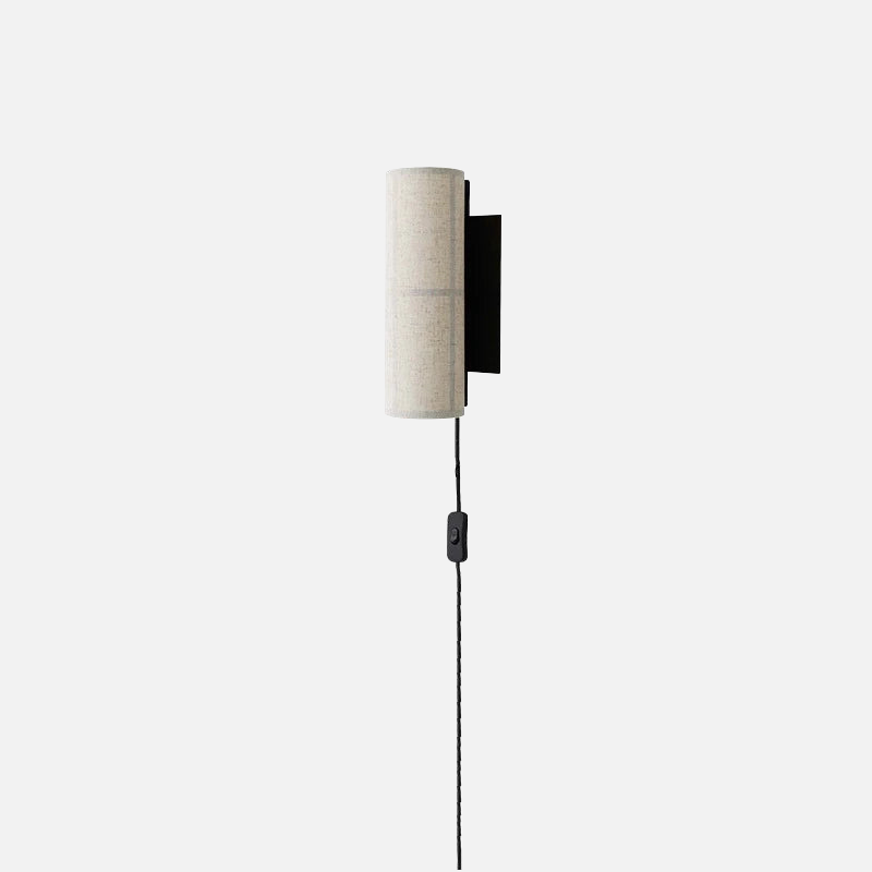 Lina Woven Fabric Wall Lamp - Modern Handwoven Rattan Light Fixture for Bedroom, Living Room & Nursery - Soft Ambient Lighting for Cozy Home Decor
