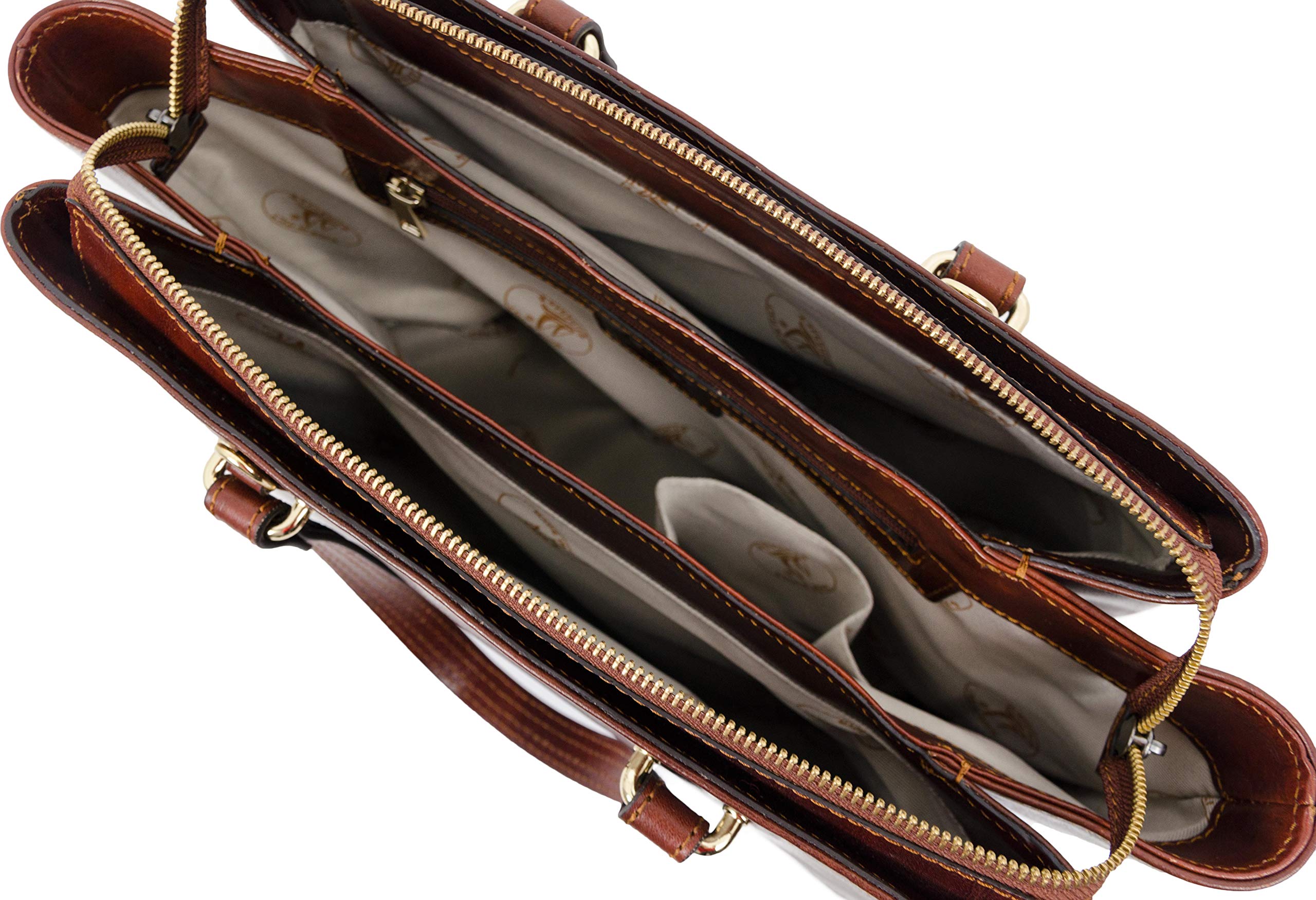 Premium Italian Handmade Leather Handbag for Women - Timeless Cowhide Top Handle Purse - Elegant Ladies Shopper Bag for Work, Travel & Everyday Use