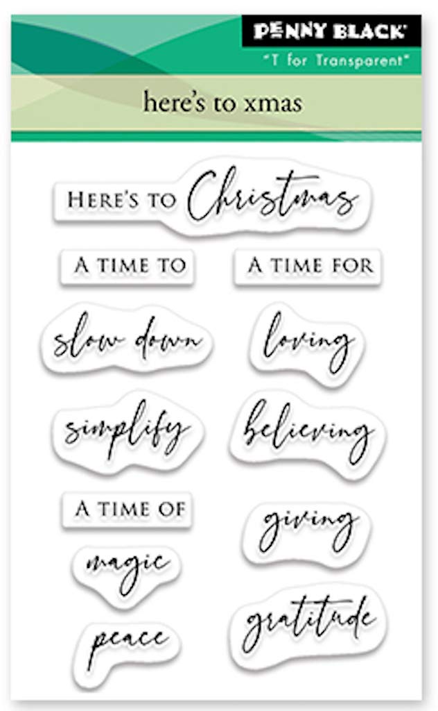 Penny Black 30-741 Christmas Clear Stamp Set for Holiday Cards