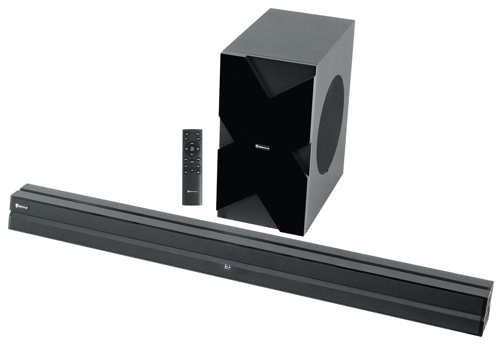 ROCKVILLE Dolby Atmos Sound Bar with Wireless Subwoofer | Bluetooth 5.0, HDMI ARC | Home Theater System for TV, Movies & Gaming | Perfect for Living Room & Home Entertainment