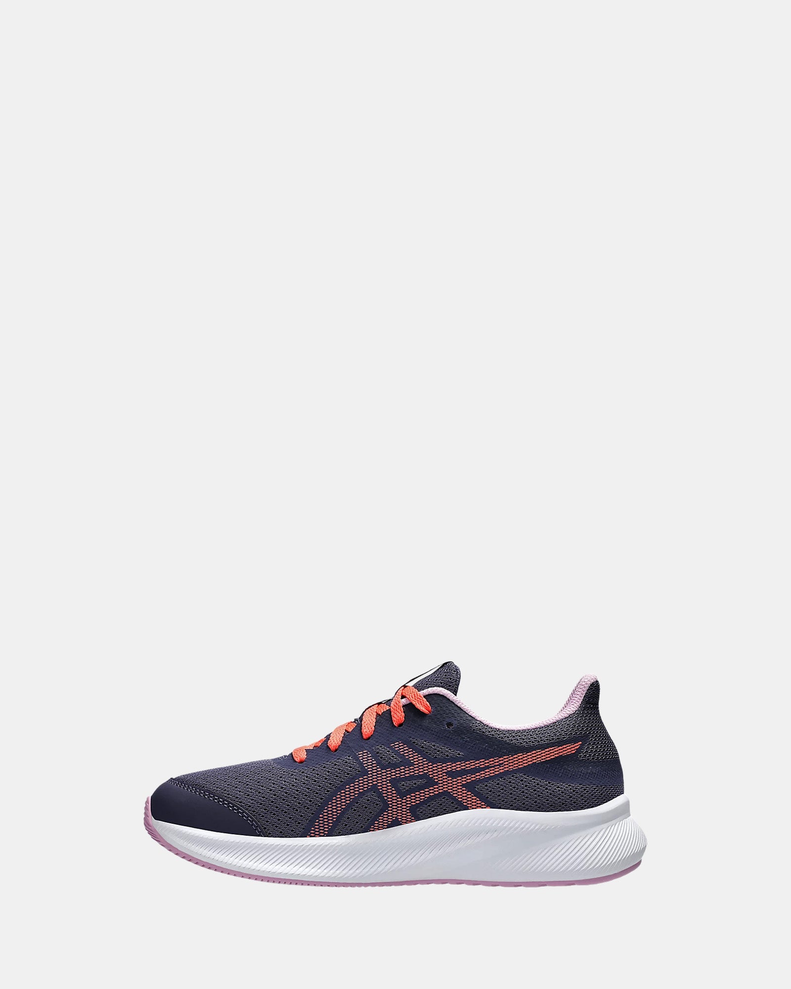 Patriot 13 Grade School Shoes - Indigo Fog & Papaya Color - Comfortable Kids Sneakers for School, Play & Everyday Wear