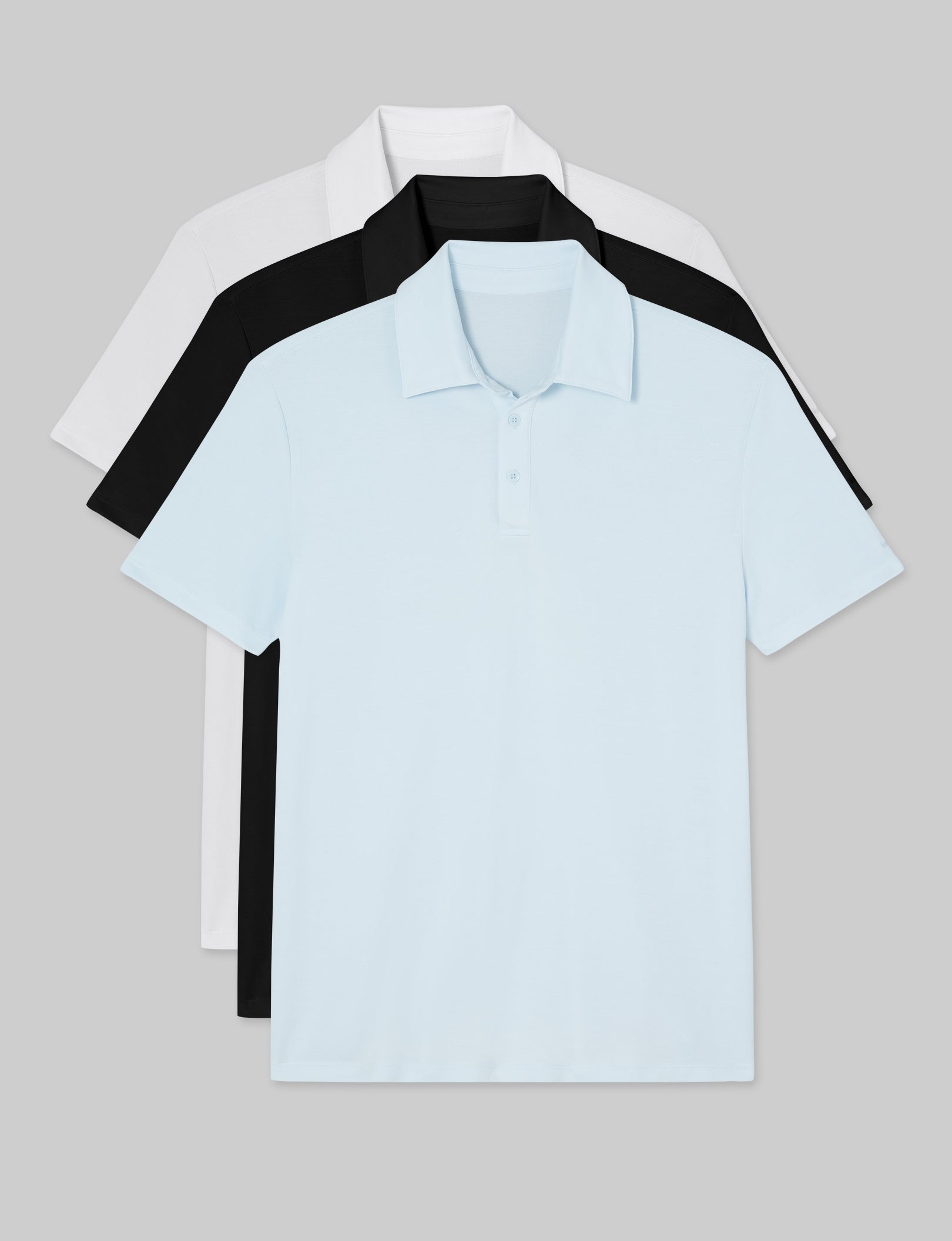 Premium Pique Polo Shirts for Men - 3 Pack Comfortable Cotton Knit Casual Wear for Golf, Business & Everyday Outfits