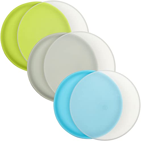 Bright Green, Blue, Gray