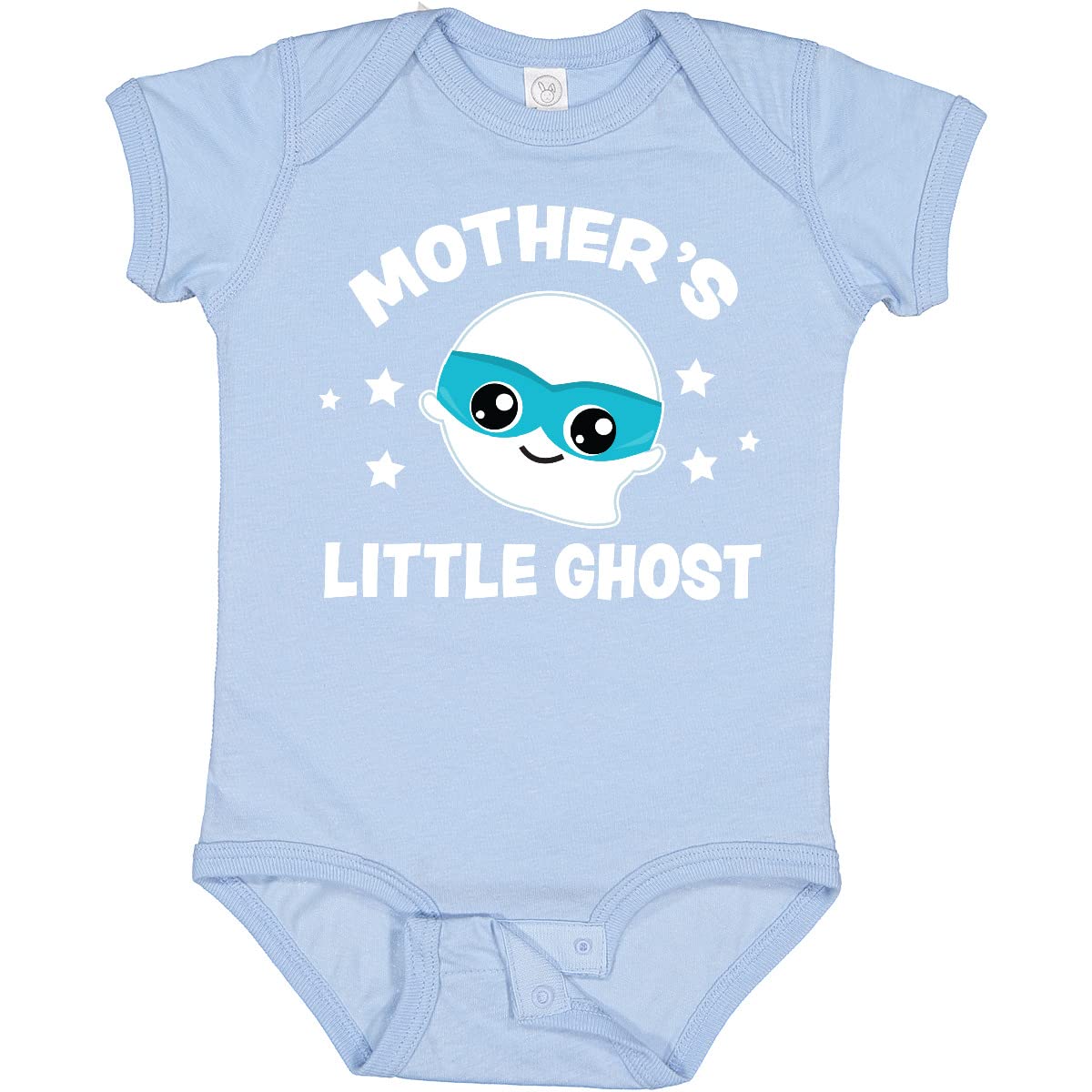 Inktastic Cute Mother's Little Ghost with Stars Baby Bodysuit - Soft Cotton Infant Onesie for Halloween & Everyday Wear - Perfect Gift for Newborns & Toddlers
