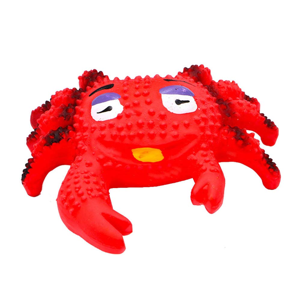 Balacoo 2-Pack Indestructible Dog & Cat Teething Toys - Puppy Chew Toys for Teething Relief, Molar Health - Durable Pet Educational Toys (Hongkong Crab Design) - Perfect for Puppy Training, Anxiety Relief & Dental Care