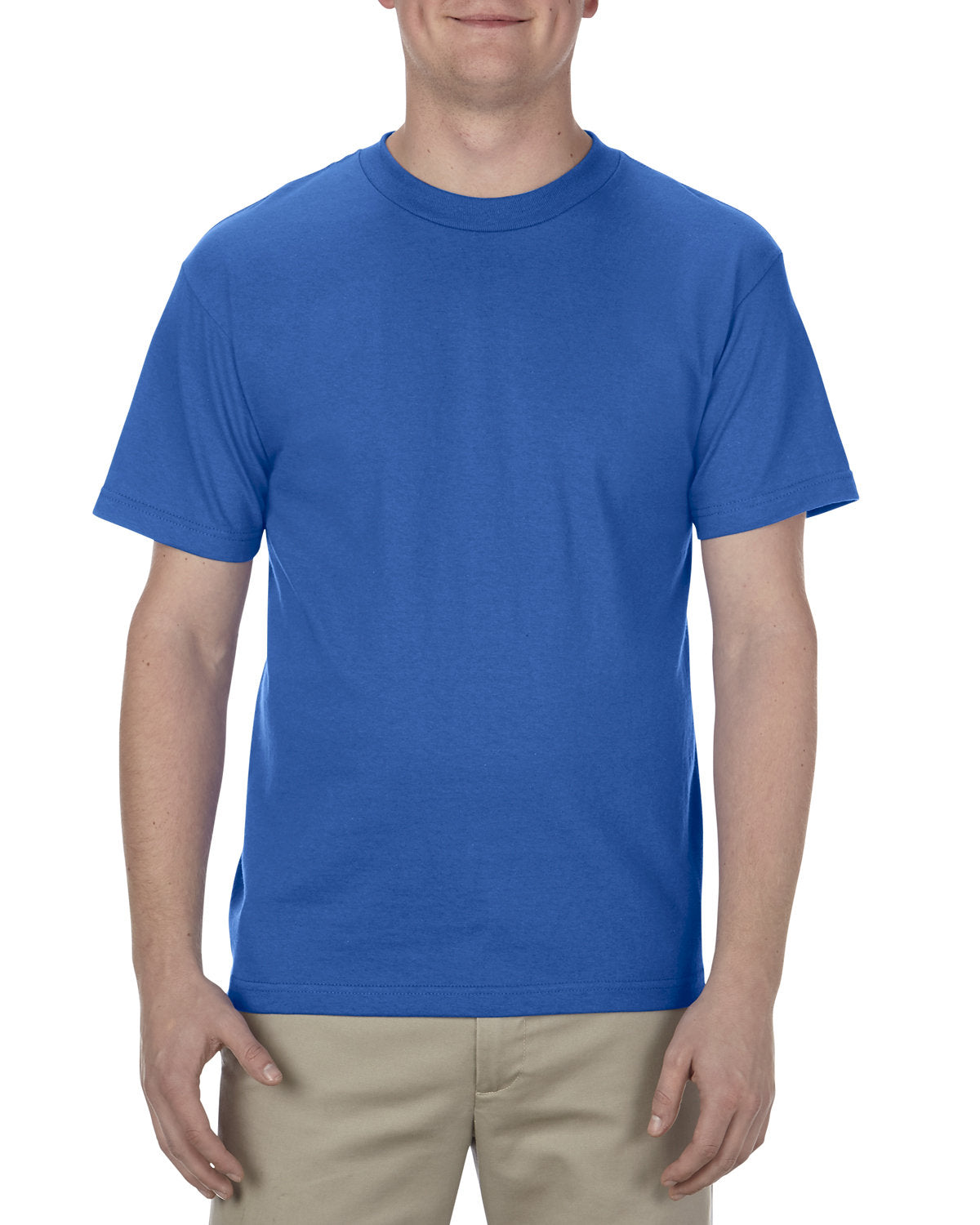 Alstyle AL1301 Men's & Women's 6.0 oz 100% Cotton T-Shirt - Soft Comfortable Crew Neck Tee for Casual Wear, Gym, and Everyday Outfits