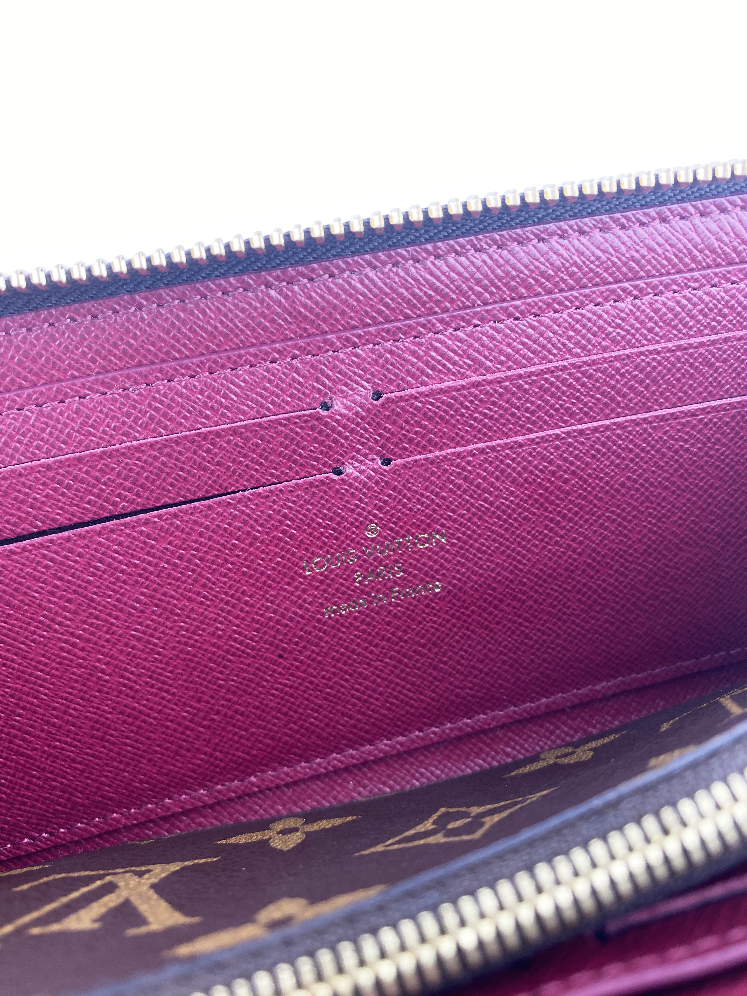 Authentic Louis Vuitton Fuchsia Clemence Wallet | Premium Leather Women's Wallet | Perfect for Everyday Use & Luxury Gift Giving