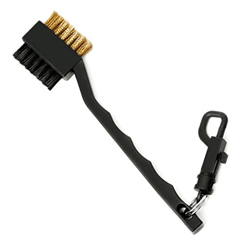 Premium Golf Club Brush & Groove Cleaner - Dual-Ended Golf Club Scrubber for Irons & Woods - Perfect for Golf Course, Driving Range & Home Practice