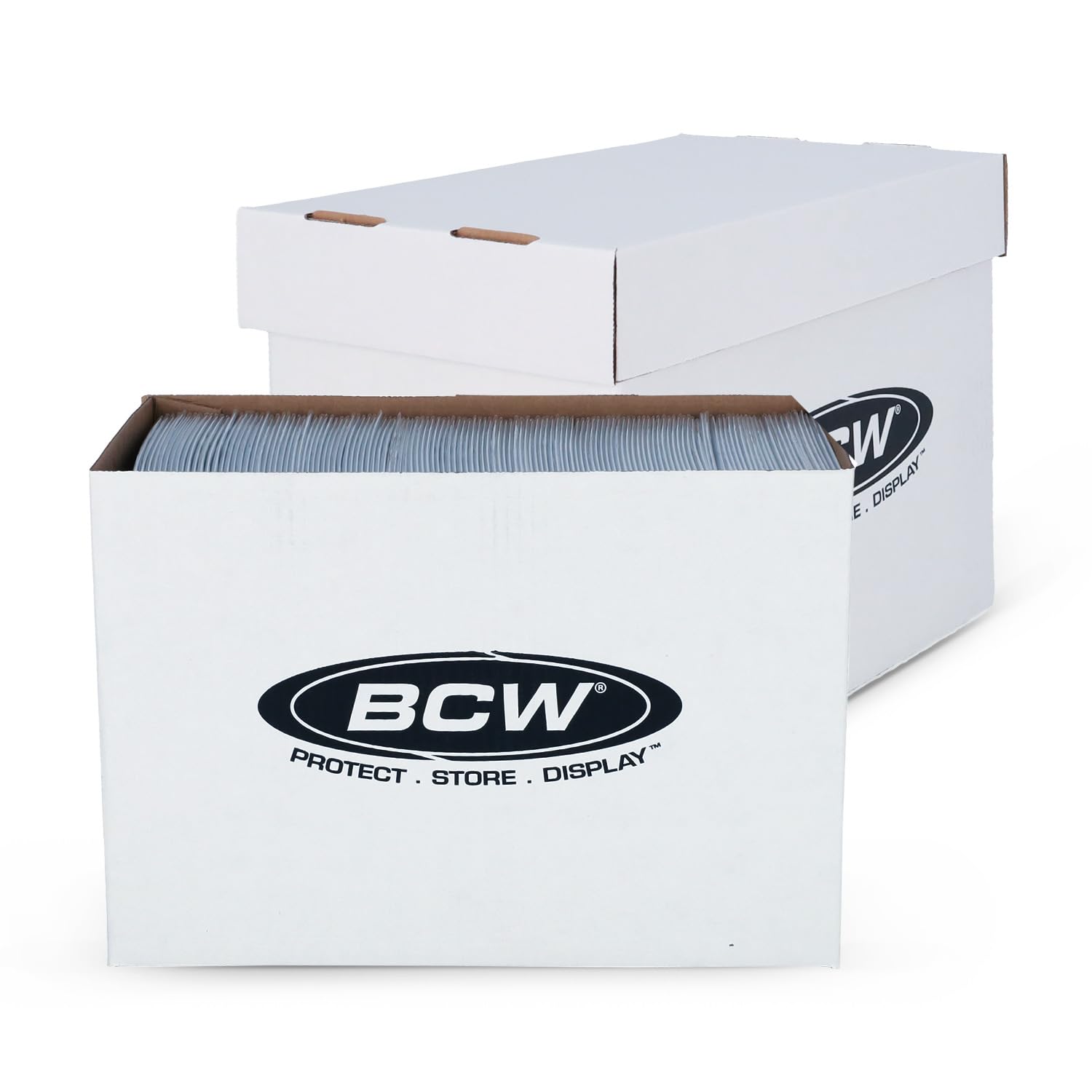 BCW Magazine and Document Storage Box - 1-Pack Durable Cardboard Filing Organizer for Office, Home, or School | Perfect for Archiving Files, Magazines, and Important Documents