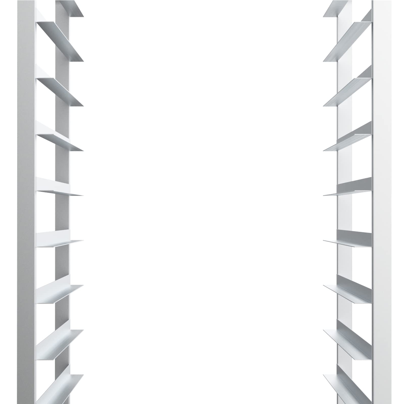VINGLI Upgraded 20-Tier Full/Half Sheet Pan Rack - Heavy Duty Aluminum Bakery Speed Rack with Lockable Wheels for Commercial Kitchen, Restaurant, Bakery, Dessert Shop - Perfect for Food Storage, Baking & Pastry Display (68.5”H)