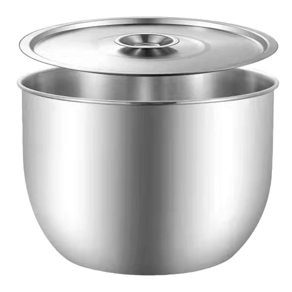 Premium Stainless Steel Mixing Bowl with Lid - 3QT Kitchen Egg Beater, Salad & Baking Bowl - Ideal for Cooking, Baking, Mixing & Food Prep