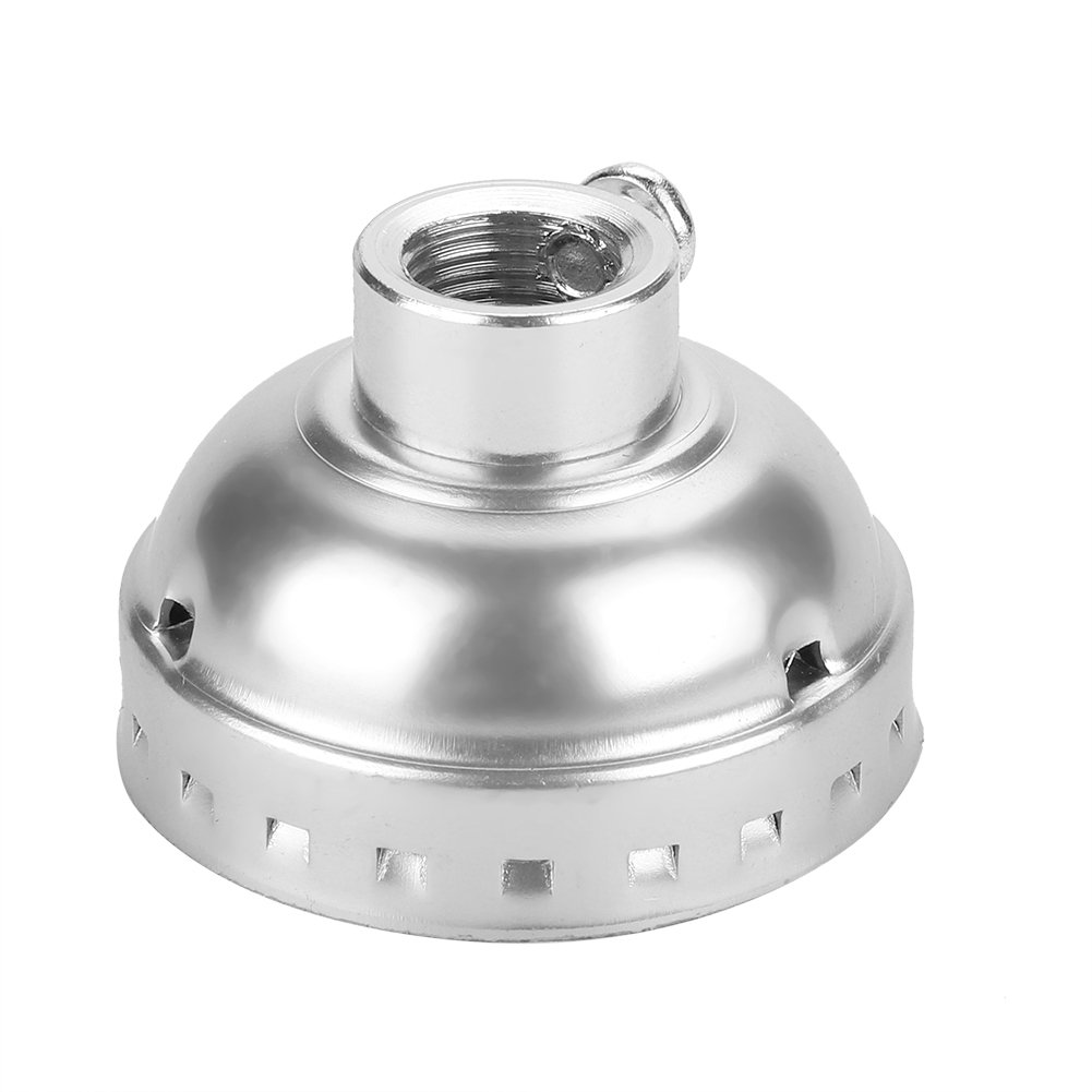 Vintage Aluminum Light Socket with Pull Chain - Screw Base Desk Lamp Holder & Switch - Silver Finish for Home Office, Bedroom, and Study Room Lighting