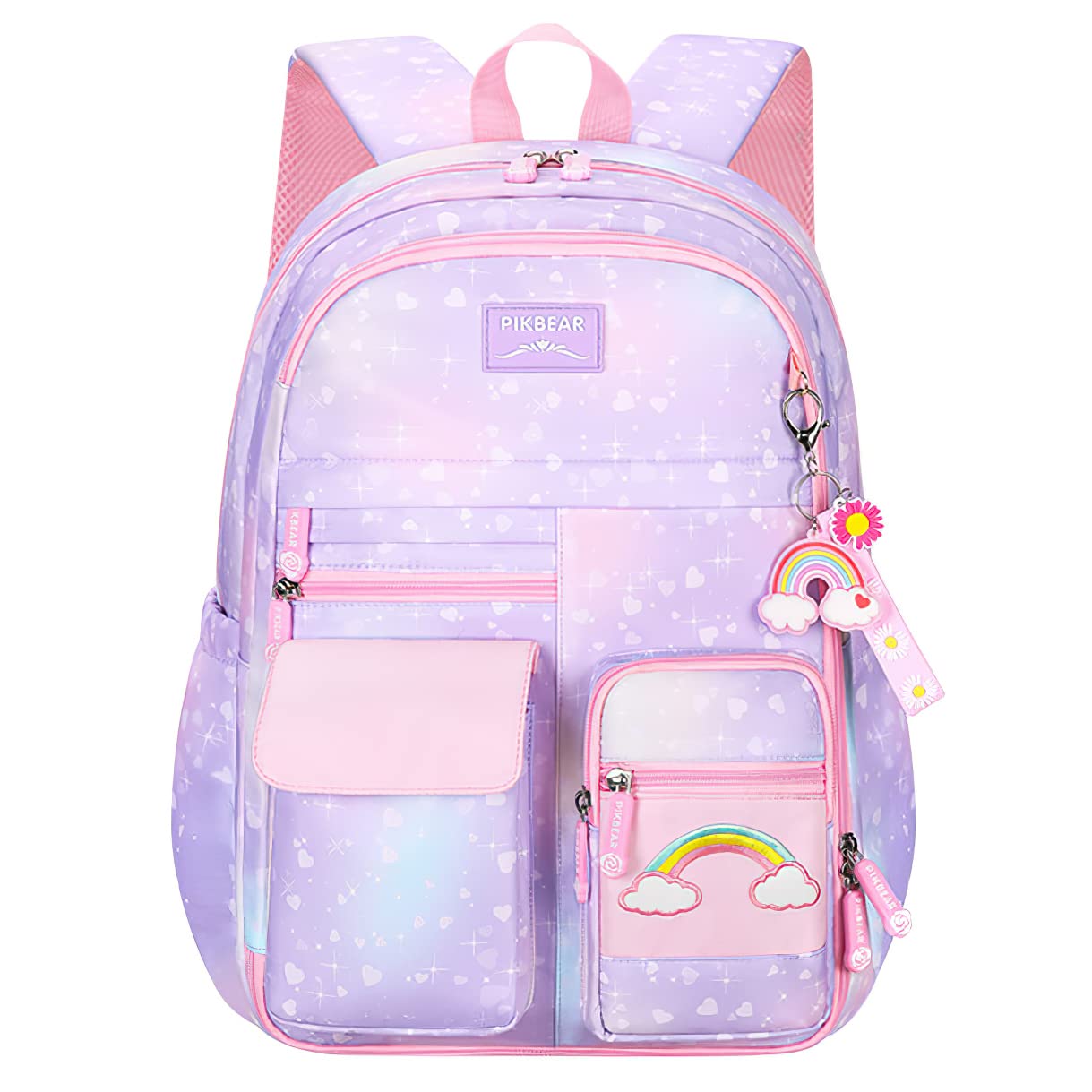 Stylish Purple Small Travel Backpack for Women & Men - Durable Water-Resistant Bookbag for School, College, Students - Perfect for Daily Commute, Weekend Trips & Outdoor Adventures