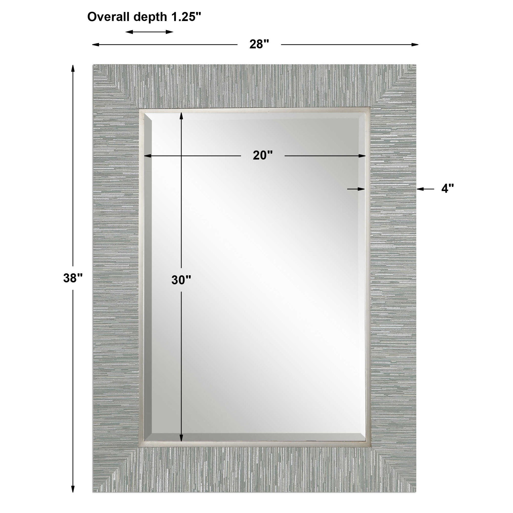 Belaya Wood Mirror Gray - Handcrafted Full-Length Wall Mirror with Rustic Gray Finish for Bedroom, Living Room & Entryway Decor