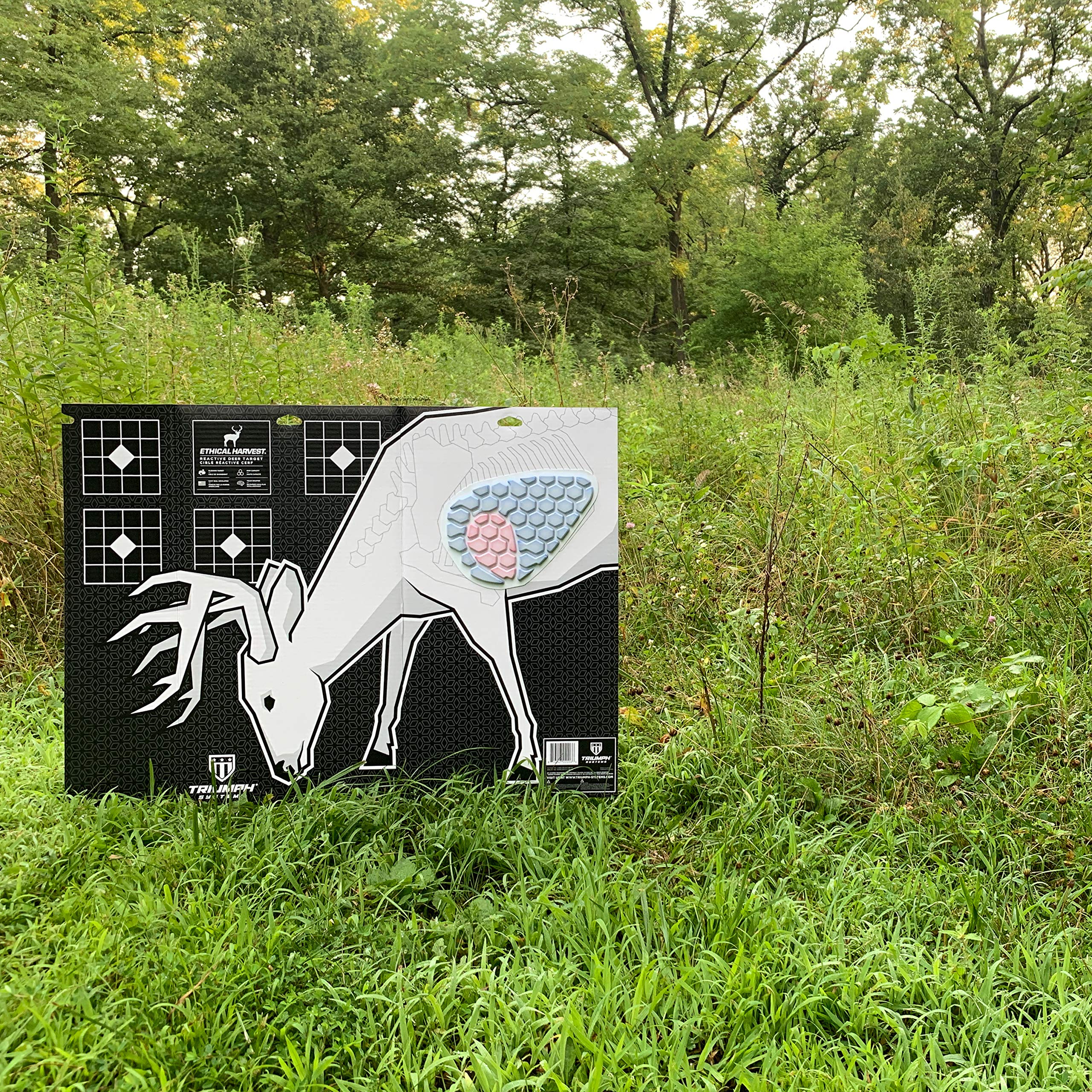 Ethical Harvest Reactive Bleeding Shooting Targets - Durable Hunting Practice Targets & Accessories for Outdoor Training & Range Shooting