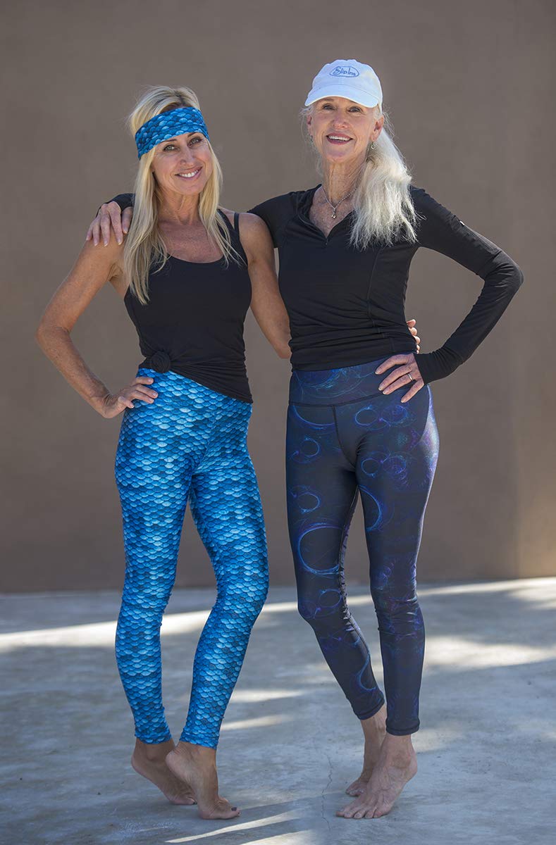 Sea Legs UPF 60+ Sun Protective Leggings for Women - Yoga, Surfing, Swimming, Diving & Water Sports - Perfect for Beach, Pool & Outdoor Activities