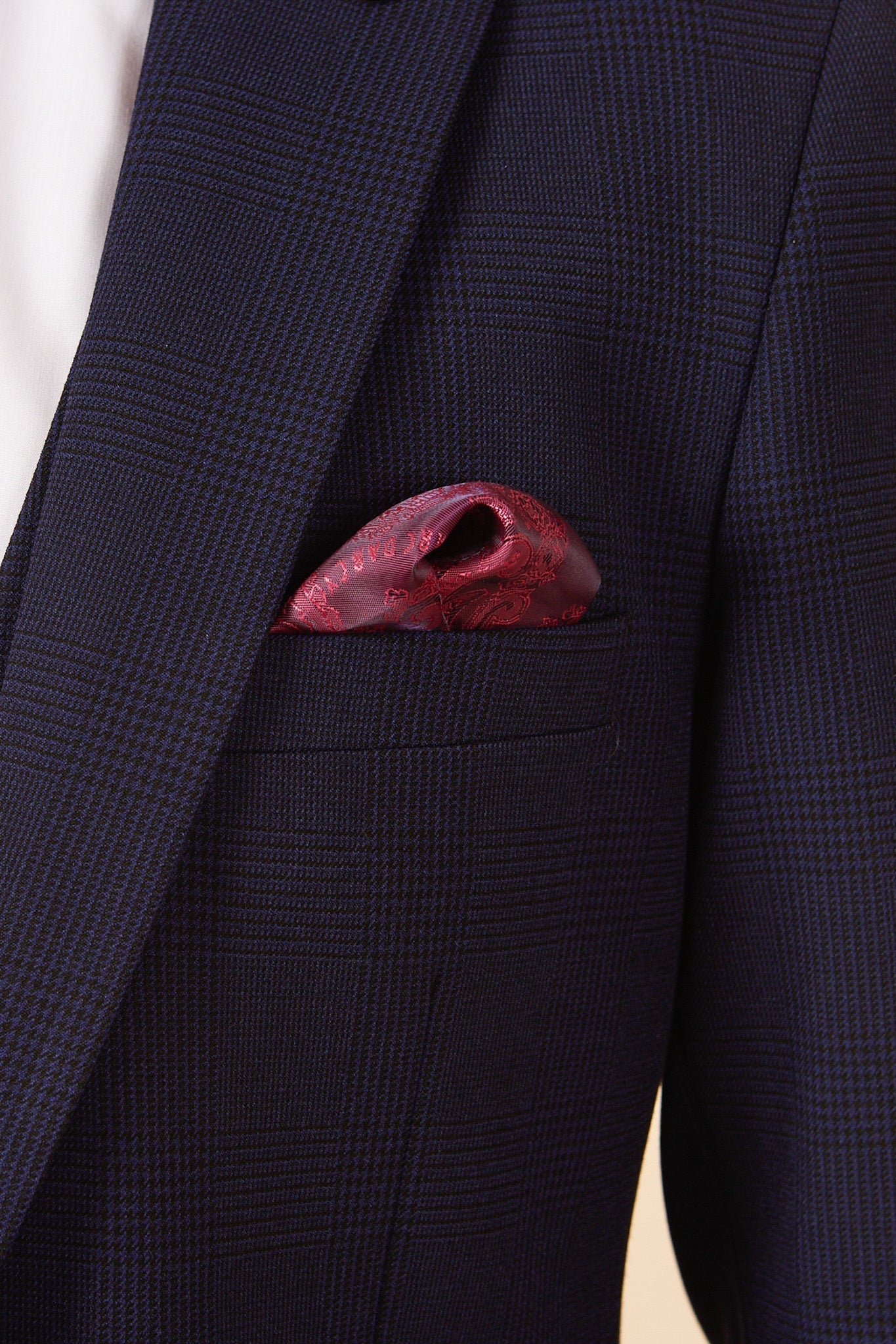 Official West Ham United Club Suit | Bromley Navy Check Suit for Men - Perfect for Match Days, Weddings & Formal Events