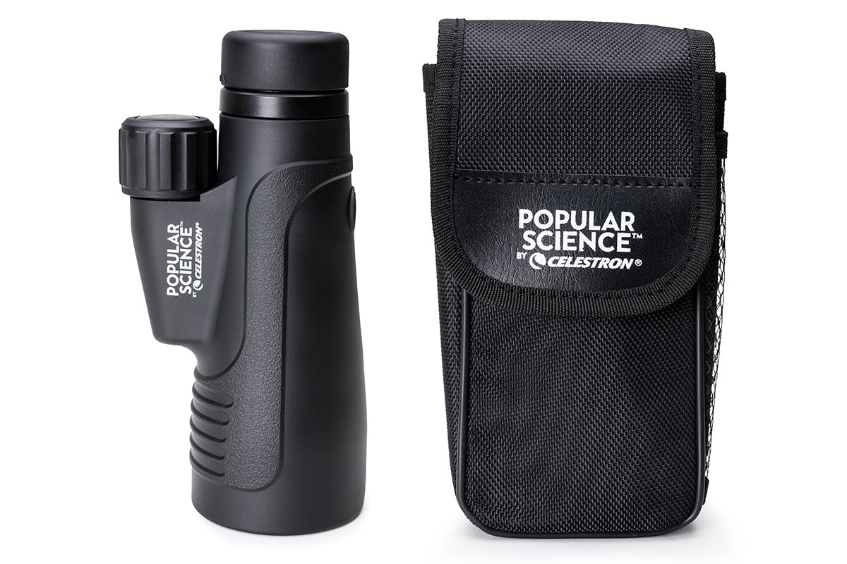 Celestron Outland X 12x50mm Monocular Telescope with Tripod Stand, Smartphone Adapter & Bluetooth Remote - High Power Zoom for Bird Watching, Hunting, Stargazing & Outdoor Adventures