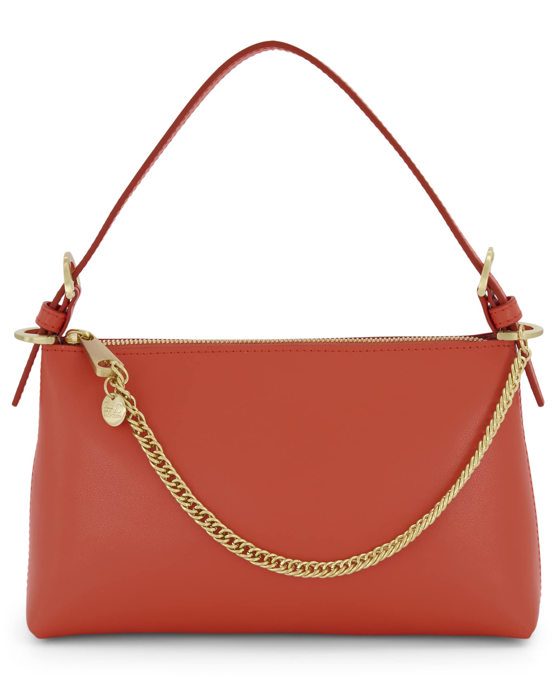 ZAC Zac Posen Women's Zip Top Crossbody Bag - Stylish Leather Shoulder Purse for Everyday Use, Work & Travel