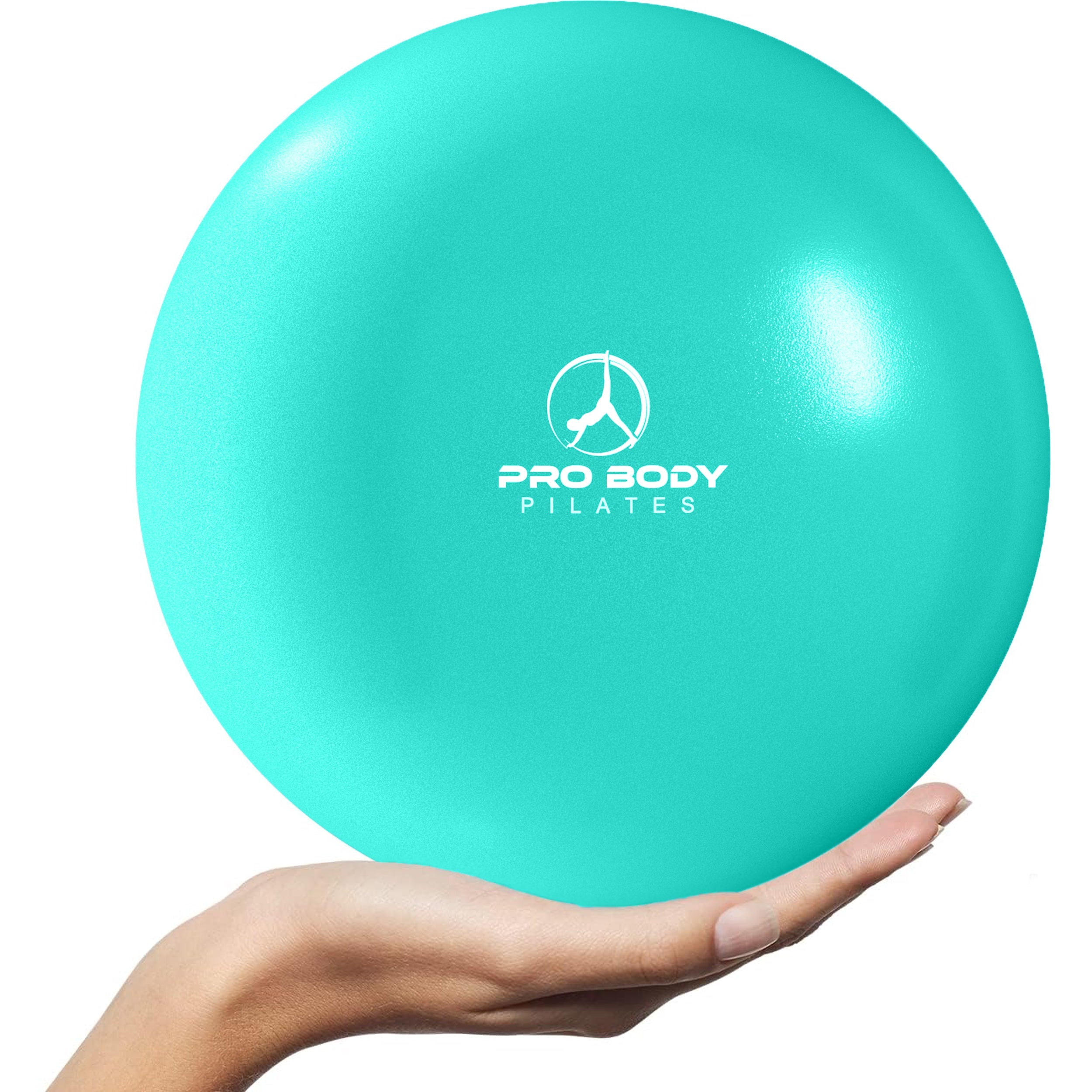 9 Inch Small Exercise Ball for Stability, Barre, Pilates, Yoga & Balance Training - Electric Blue - Perfect for Home Workouts, Physical Therapy & Core Strengthening