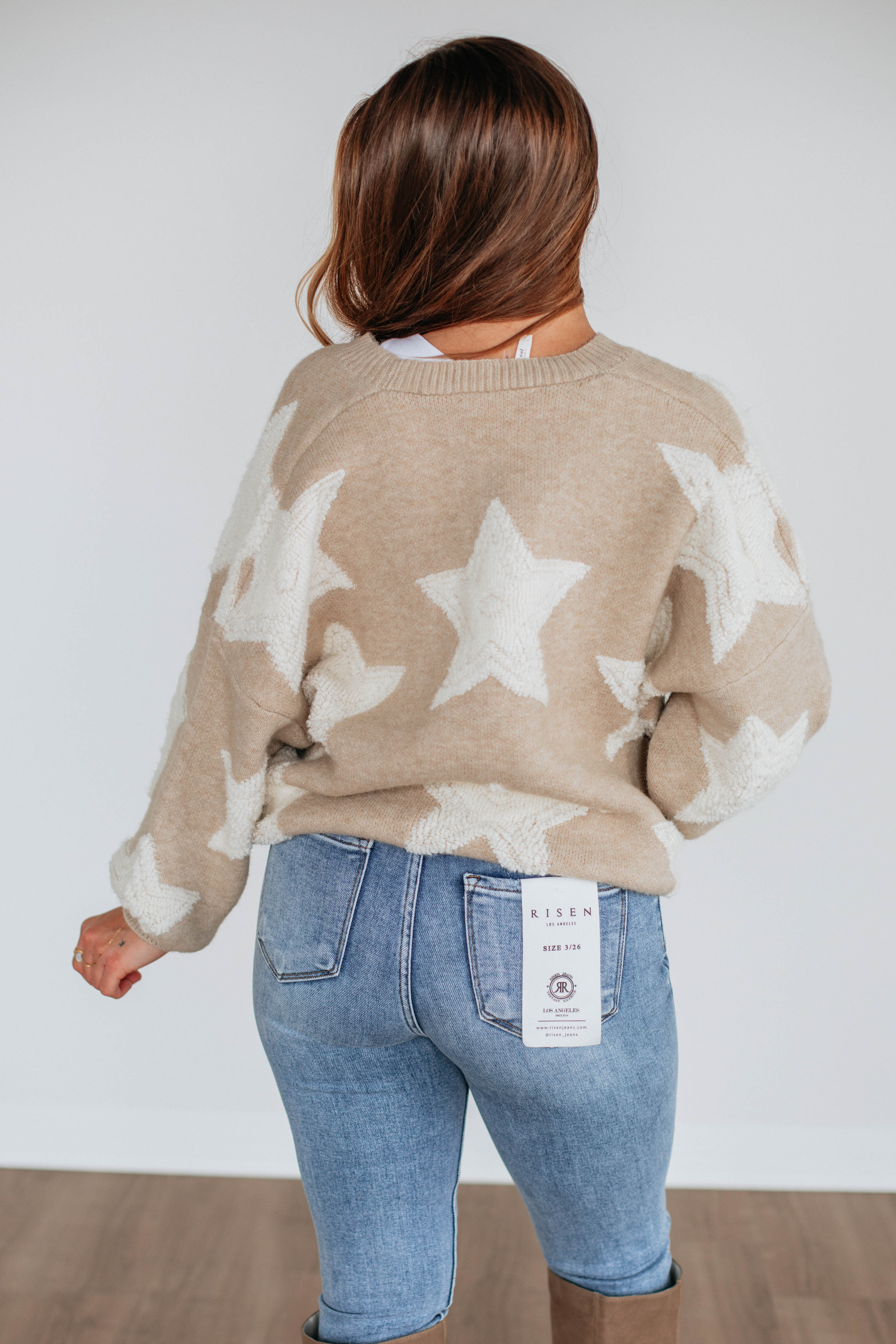 Chasing Stars Cardigan - Soft Oatmeal Knit Sweater for Women | Cozy Fall & Winter Layering | Perfect for Casual Outings & Coffee Dates