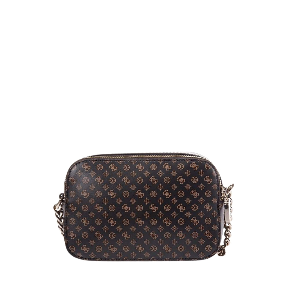 Brown Arlena Logo Camera Crossbody Bag for Women - Stylish & Compact Purse for Travel, Photography & Everyday Use