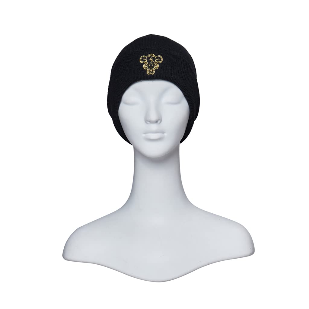 Men's Black Knit Beanie Hat - Stretchy Soft & Warm Winter Cap for Daily Wear - Perfect for Skiing, Snowboarding & Outdoor Activities