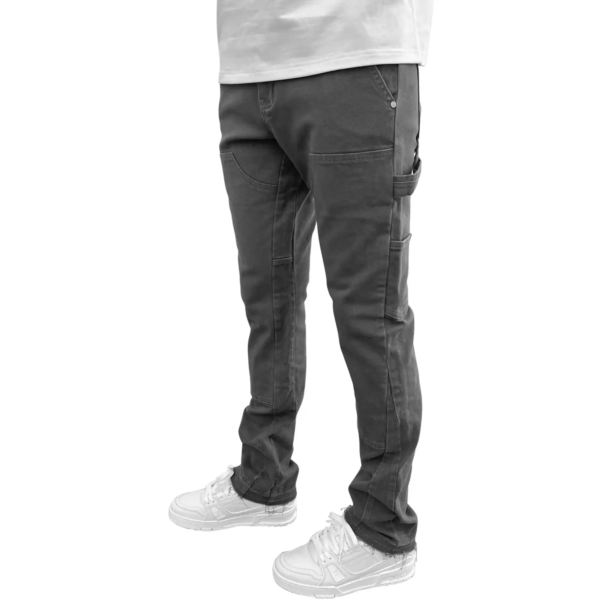 SIARR Rio Jeans for Women - High Waist Grey Denim Pants - Comfortable Stretch Skinny Jeans for Casual Wear, Office & Night Out
