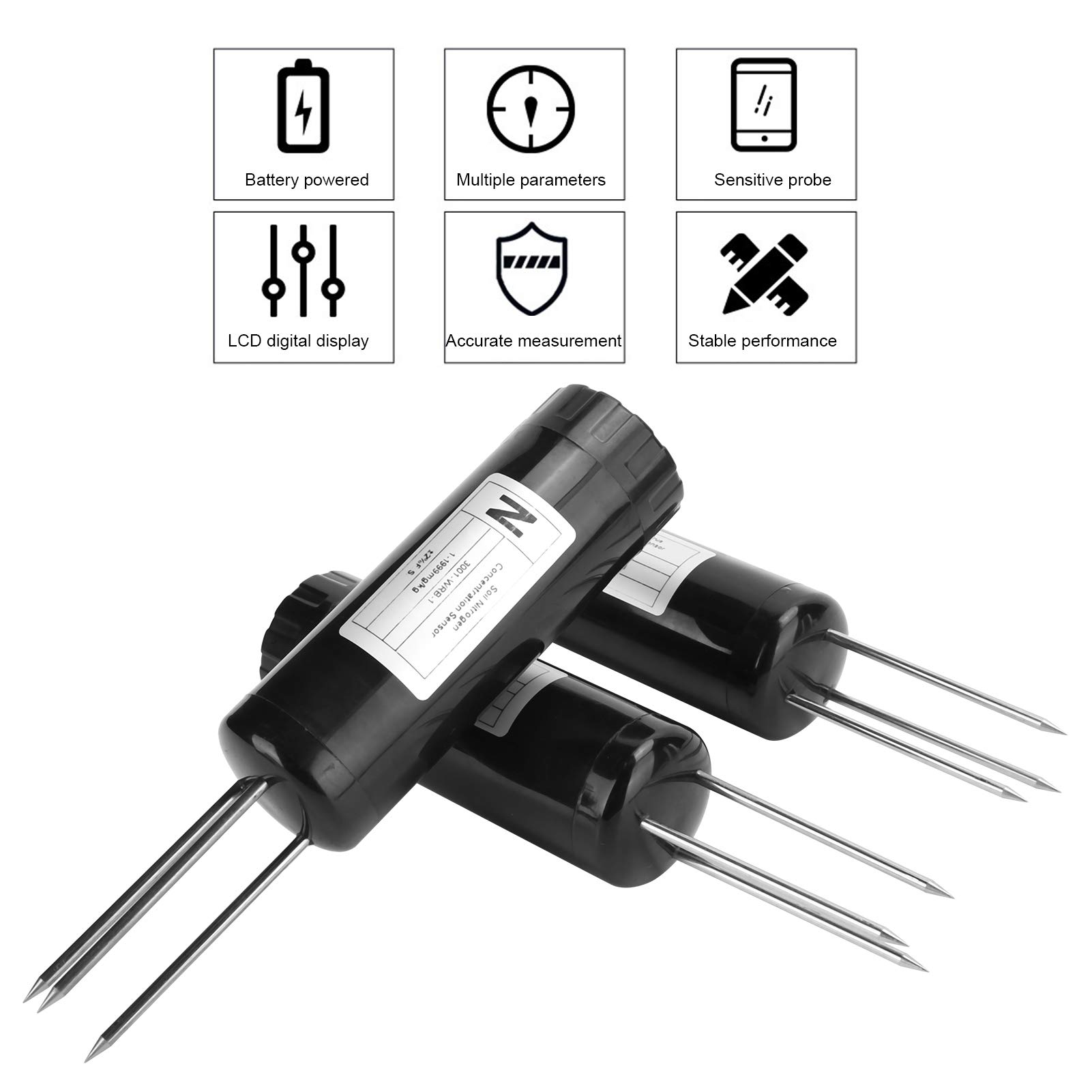 Digital Soil Tester Kit - NPK Meter Sensor for Nitrogen, Phosphorus & Potassium | Intelligent Nutrient Fertilizer Detector | Gardening Tool for Lawn, Farm & Indoor Plants | Perfect for Home Garden, Agriculture & Hydroponics Use