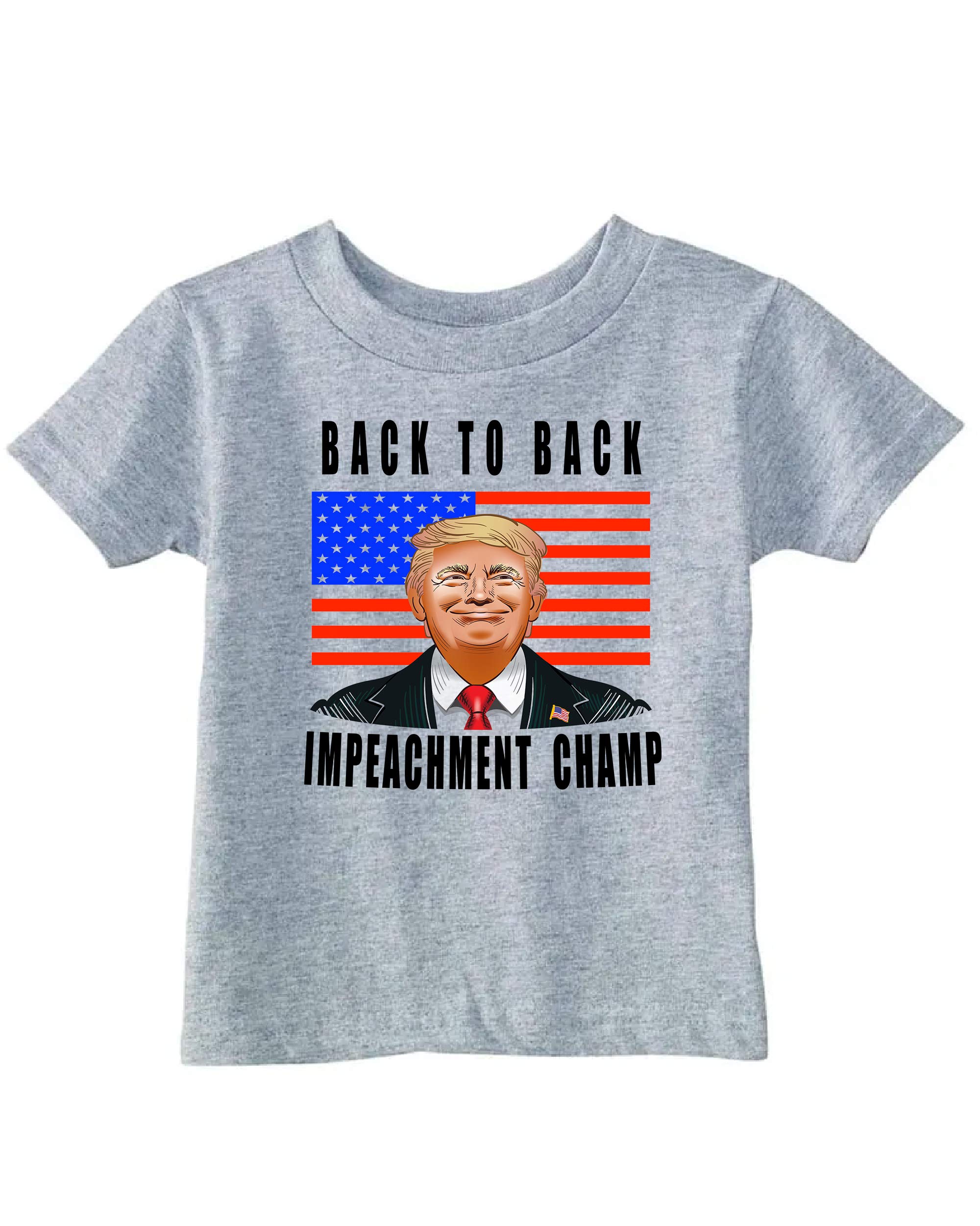 Funny Trump Acquitted Toddler T-Shirt | Political Satire Tee for Kids | Ink Trendz Back to Back Impeachment Design | Perfect for Elections, Protests & Funny Gift Occasions