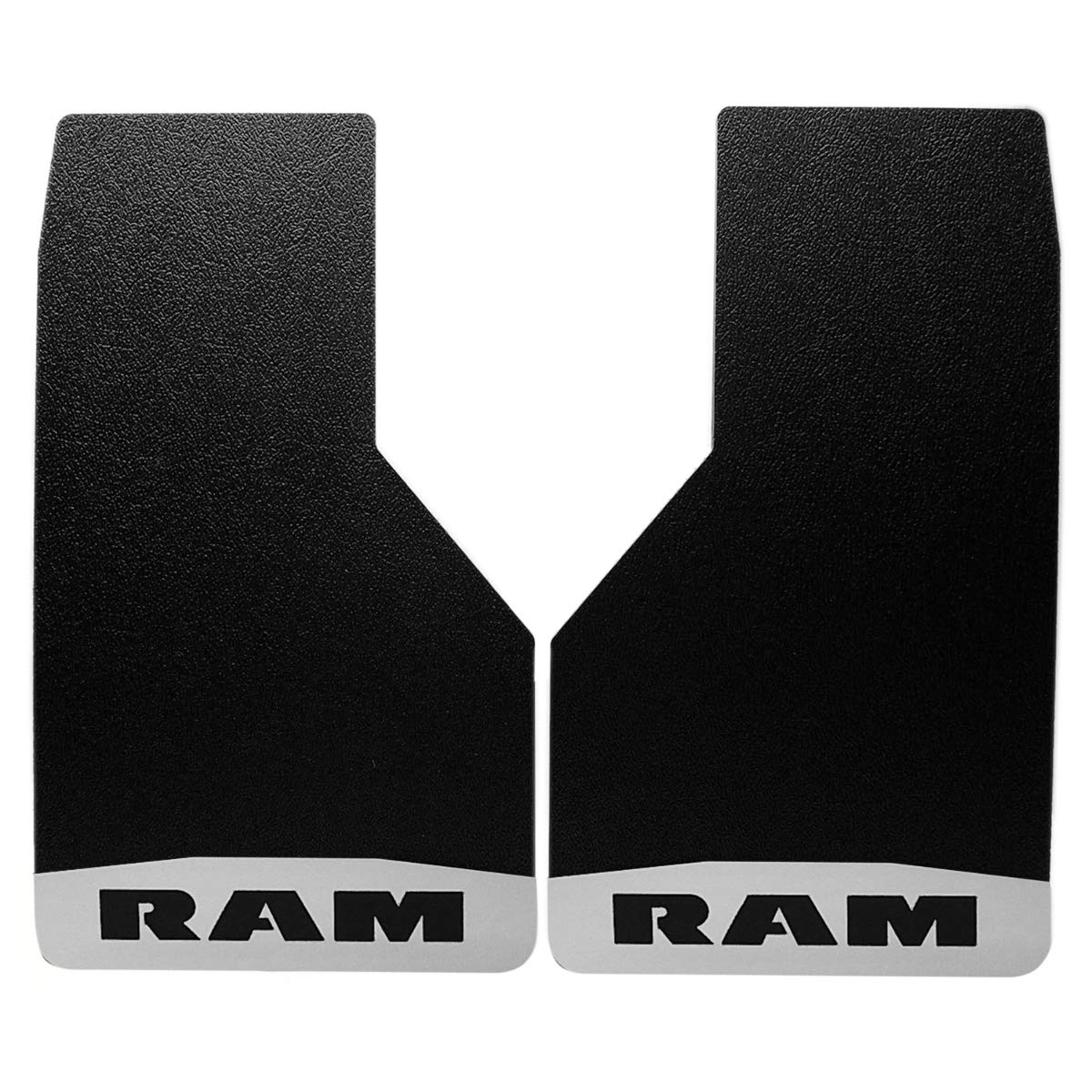 Ultimate Flap Mud Flap 14 Inch with Ram Script - Stainless Steel Weighted Mud Guards (Set of 2) - Perfect for Dodge Ram Trucks & Off-Road Protection