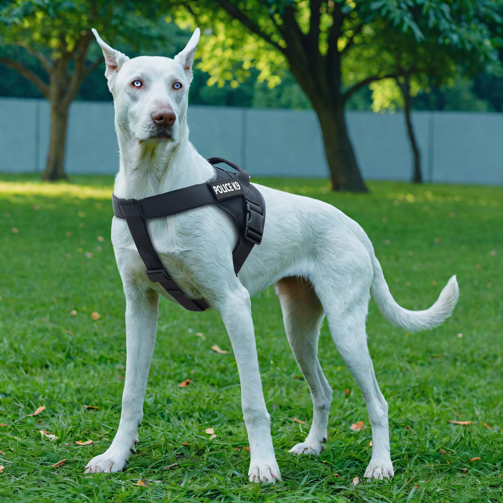 EXCELLENT ELITE SPANKER Tactical Dog Harness - No-Pull Military Patrol Vest for Service & Working Dogs - Adjustable Training Harness with Handle for Medium & Large Dogs (Grey, Small) - Perfect for Police K9, Security Patrol & Outdoor Adventures