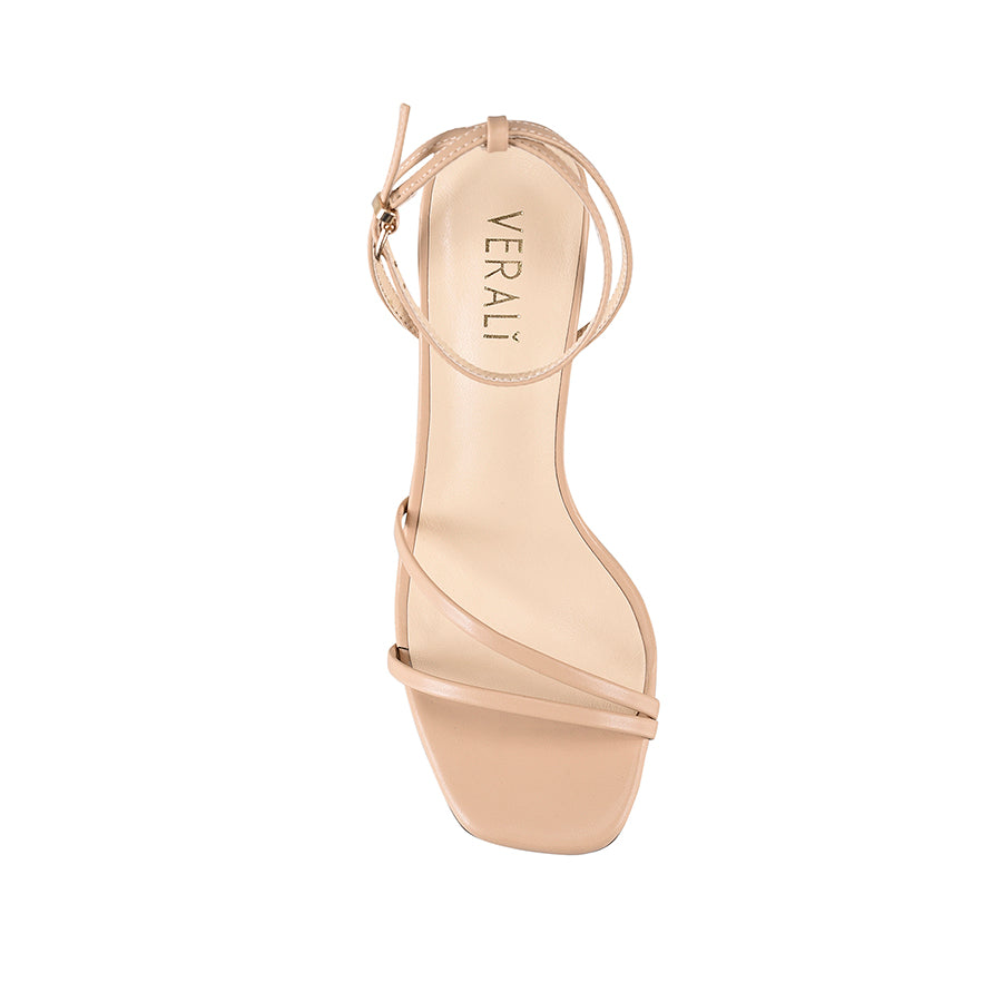 Kimmy Slim Strappy Heels - Nude Smooth Women's High Heels for Party, Wedding & Evening Events | Comfortable Dress Shoes for Women