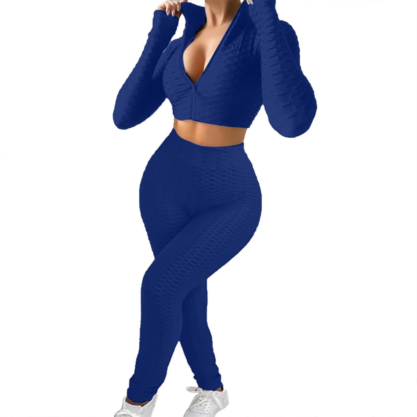 Women's Flare Yoga Pants 2-Piece Set - High Waisted Petite Length Leggings for Yoga, Hiking & Workouts | Purple Athletic Outfit for New Year's Eve & Gym | Comfortable Stretchy Activewear