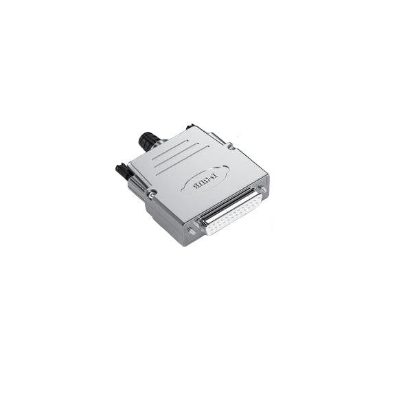 DB25 Female Solderless Shielded Metal Hood Breakout Connector - RS232 D-SUB Serial Adapter for Industrial Automation & Computer Networking