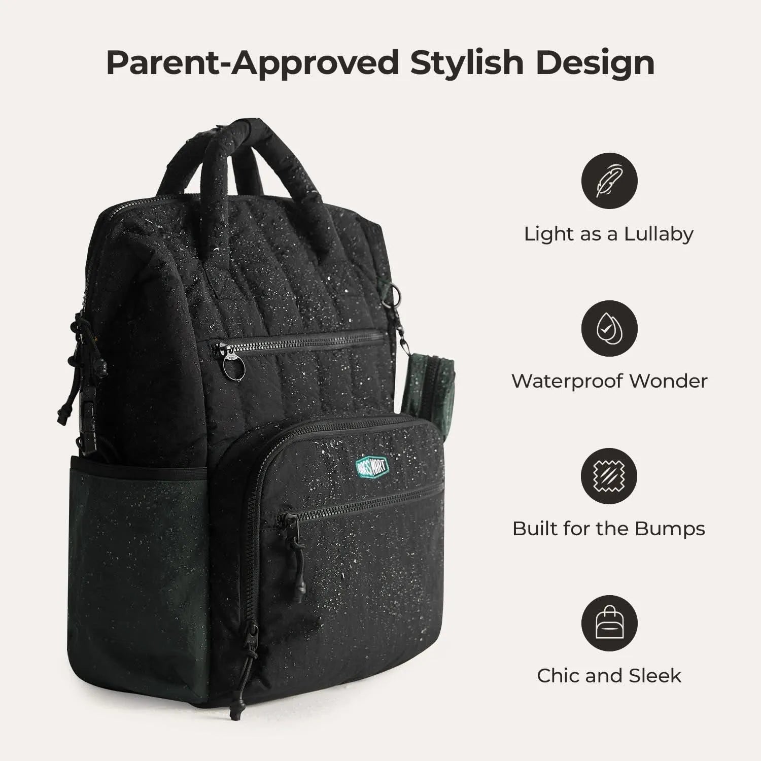 Paz 25L Waterproof Diaper Backpack for Baby Essentials - Perfect for Travel, Daycare & Parenting On-the-Go