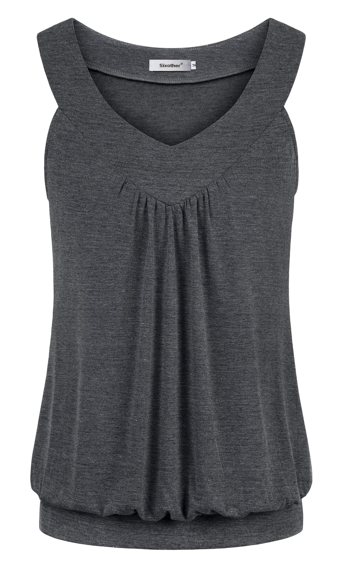 Women's V-Neck Cami Tank Tops - Breathable Summer Tunic Shirts for Casual Wear, Beach Outfits & Layering