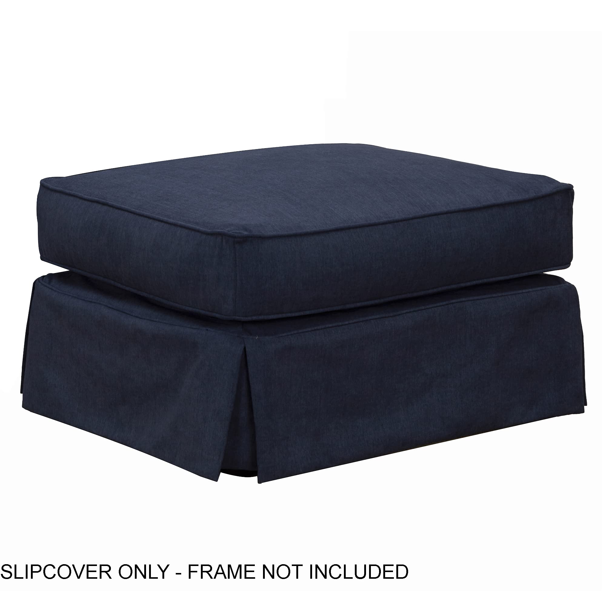 Sunset Trading Horizon Furniture Slipcover - Customizable Navy Blue Sofa Cover for Living Room, Sectional, and Recliner Protection
