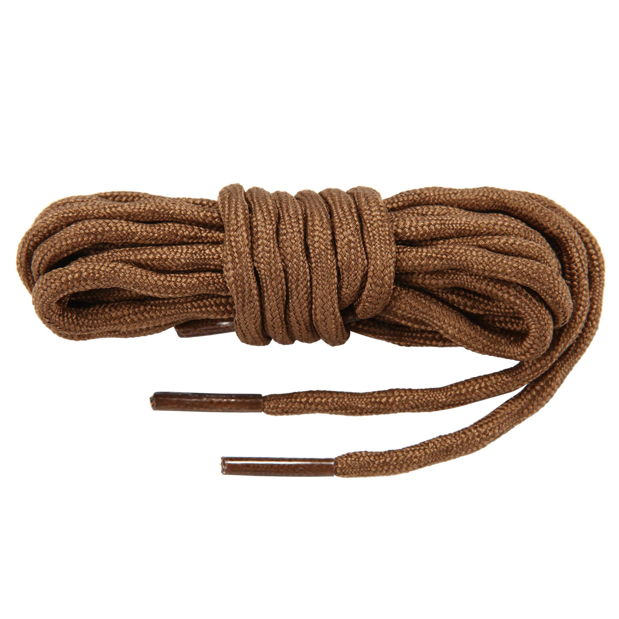 Stepace Round Boot Laces [1 Pair] - Heavy Duty Shoelaces for Work Boots & Hiking Shoes - Durable Replacement Laces for Outdoor, Construction & Safety Boots